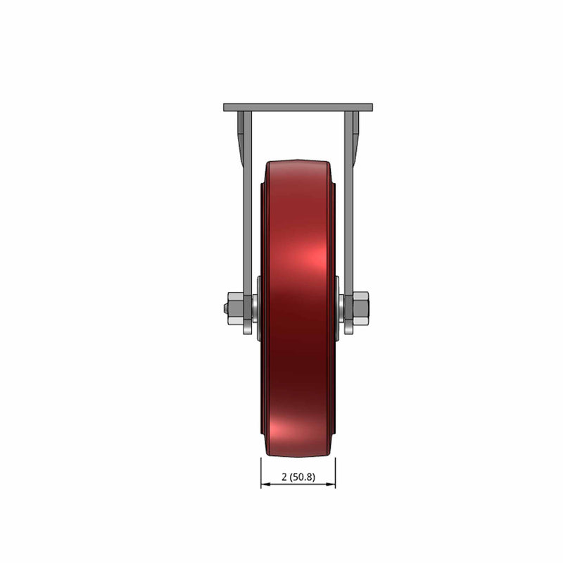 8"x2" TPU Wheel Rigid Caster