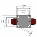8"x2" TPU Wheel Rigid Caster
