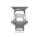 Top dimensioned CAD view of a Pemco Casters 4" x 2" wide wheel Swivel caster with 4" x 4-1/2" top plate, without a brake, Cast Iron wheel and 800 lb. capacity part