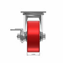 5"x2" Polyurethane-on-Iron Wheel Side CAM Locking Swivel Caster