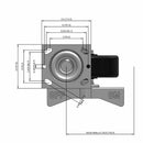 6"x2" Phenolic Wheel Side CAM Locking Swivel Caster