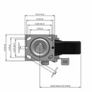 8"x2" Phenolic Wheel Side Locking Swivel Caster