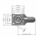 8"x2" TPR Donut Wheel Swivel Caster