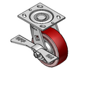 ESRS5X2TUMCAML Pemco Swivel Caster