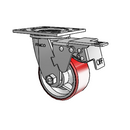 ET4X2MOPB Pemco Swivel Caster