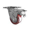 ET4X2TUMD Pemco Swivel Caster