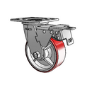 ET5X2MOPB Pemco Swivel Caster