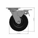 6"x2" Phenolic Wheel Total Lock Brake Swivel Caster