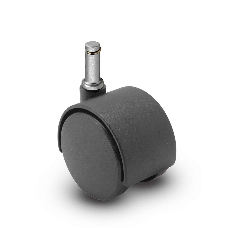 Main view of a Shepherd Casters 60mm wheels Swivel caster with 7/16" x 1-7/16" grip ring, without a brake, Nylon wheel and 100 lb. capacity part
