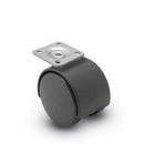 Main view of a Shepherd Casters 60mm wheels Swivel caster with 1-1/2" x 1-1/2" top plate, without a brake, Nylon wheel and 100 lb. capacity part