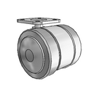 GT-02TPO-200-SW-TP07 MedCaster Swivel Caster