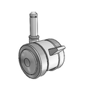 GT-02TPO-200-TB-GR02 MedCaster Swivel Caster