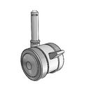 GT-02TPO-200-TB-GR08 MedCaster Swivel Caster