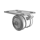 GT-02TPO-200-TB-TP08 MedCaster Swivel Caster