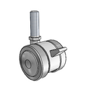 GT-02TPO-200-TB-TS03 MedCaster Swivel Caster