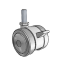 GT-02TPO-200-TB-TS06 MedCaster Swivel Caster