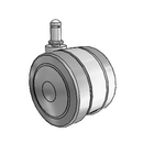 GT-03TPO-200-SW-GR01 MedCaster Swivel Caster