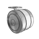 GT-03TPO-200-SW-TP07 MedCaster Swivel Caster
