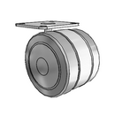 GT-03TPO-200-SW-TP09 MedCaster Swivel Caster