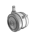 GT-03TPO-200-TB-GR01 MedCaster Swivel Caster