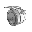 GT-03TPO-200-TB-TP09 MedCaster Swivel Caster