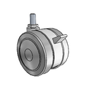 GT-03TPO-200-TB-TS24 MedCaster Swivel Caster