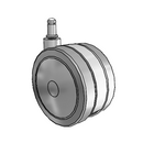 GT-04TPO-200-SW-GR01 MedCaster Swivel Caster