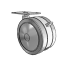 GT-05TPO-200-TB-TP08 MedCaster Swivel Caster