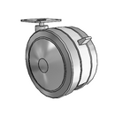 GT-05TPO-200-TB-TP09 MedCaster Swivel Caster