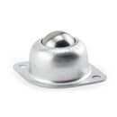 Main view of a Hudson Bearings Ball Transfers 1" steel ball with 2" x 2-3/4" flange and 75 lb. capacity it is Made-in-USA under part