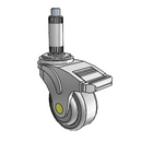 NA-03QDP-125-DL-XRN2 MedCaster Swivel Medical Caster