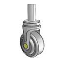 NA-03QDP-125-RG-RS04 MedCaster Swivel Medical Caster