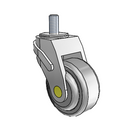 NA-03QDP-125-SW-TS02 MedCaster Swivel Medical Caster