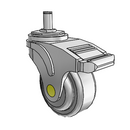 NA-03QDP-125-TL-GR01 MedCaster Swivel Medical Caster