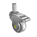 NA-03QDP-125-TL-GR05 MedCaster Swivel Medical Caster