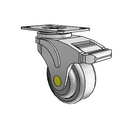 NA-03QDP-125-TL-TP01 MedCaster Swivel Medical Caster