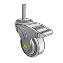 NA-03QDP-125-TL-TS05 MedCaster Swivel Medical Caster
