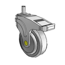 NA-04QDP-125-DL-GR01 MedCaster Swivel Medical Caster