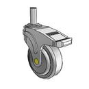 NA-04QDP-125-DL-GR04 MedCaster Swivel Medical Caster