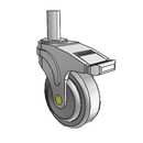 NA-04QDP-125-DL-RS04 MedCaster Swivel Medical Caster