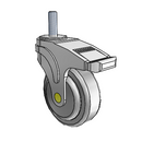 NA-04QDP-125-DL-TS03 MedCaster Swivel Medical Caster