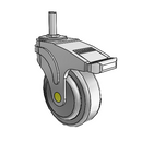 NA-04QDP-125-TL-GR10 MedCaster Swivel Medical Caster