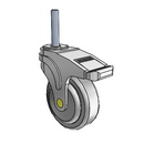NA-04QDP-125-TL-TS21 MedCaster Swivel Medical Caster