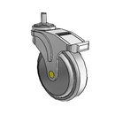 NA-05QDP-125-DL-GR01 MedCaster Swivel Medical Caster