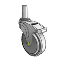 NA-05QDP-125-DL-GR09 MedCaster Swivel Medical Caster