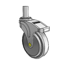 NA-05QDP-125-DL-RS01 MedCaster Swivel Medical Caster