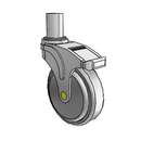 NA-05QDP-125-DL-RS05 MedCaster Swivel Medical Caster