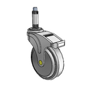 NA-05QDP-125-DL-XRN1 MedCaster Swivel Medical Caster