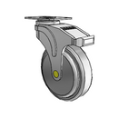 NA-05QDP-125-RB-TP01 MedCaster Rigid Medical Caster