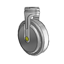 NA-05QDP-125-RG-HK01 MedCaster Rigid Medical Caster